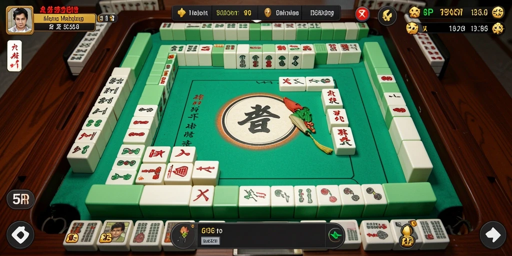 Screenshot gameplay 55RP menunjukkan keseruan bermain Mahjong.