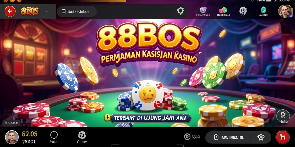 Screenshot utama 88BOS menampilkan gameplay Kasino yang seru dan menarik.