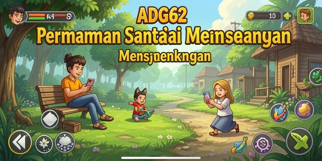 Tampilan gameplay ADG62 yang seru dan penuh warna.