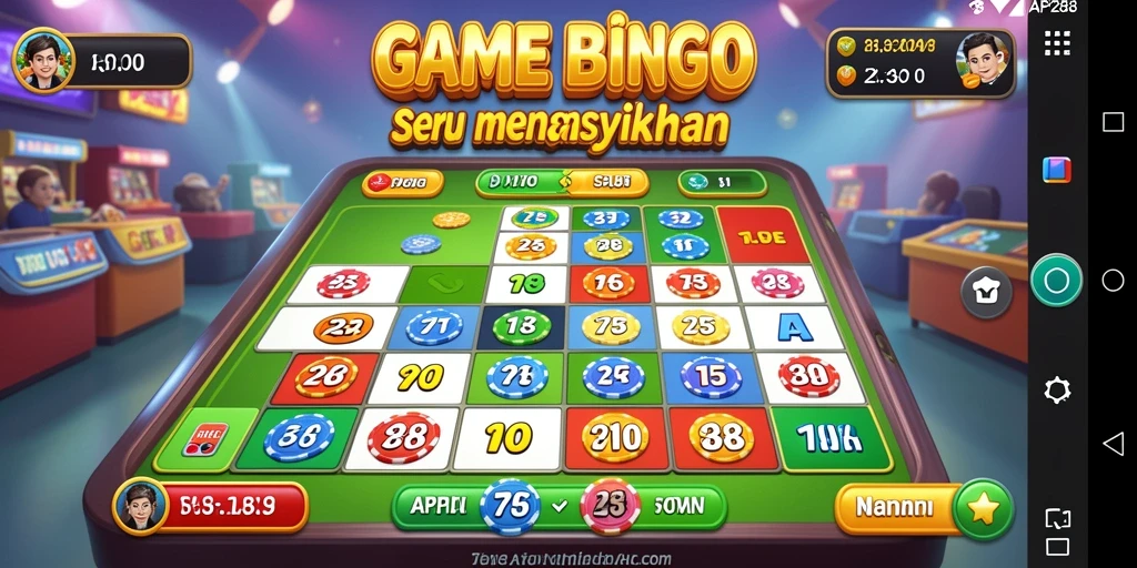 Tampilan menarik gameplay Bingo di API288 dengan berbagai pilihan kartu.