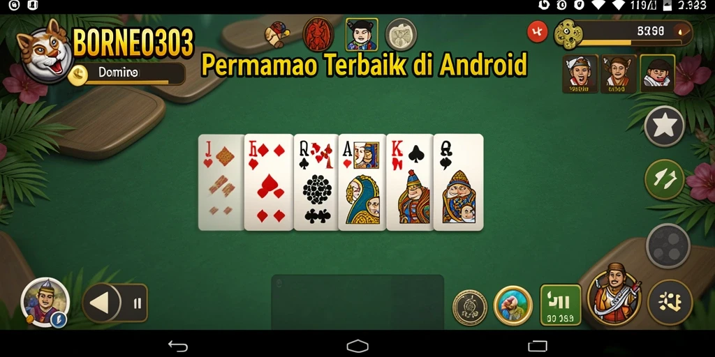 Tampilan gameplay Domino yang menegangkan dan seru.