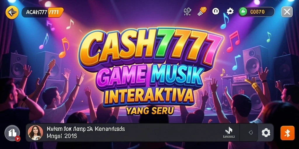Screenshot gameplay CASH777 menampilkan pengalaman bernyanyi interaktif yang mengasyikkan.