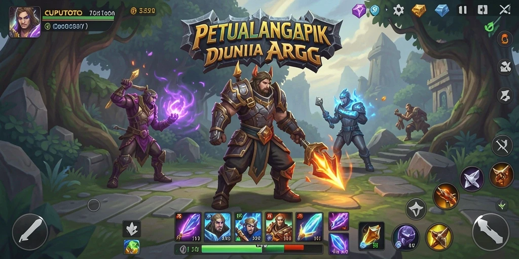Screenshot CUPUTOTO menampilkan aksi pertarungan seru di dunia ARPG.