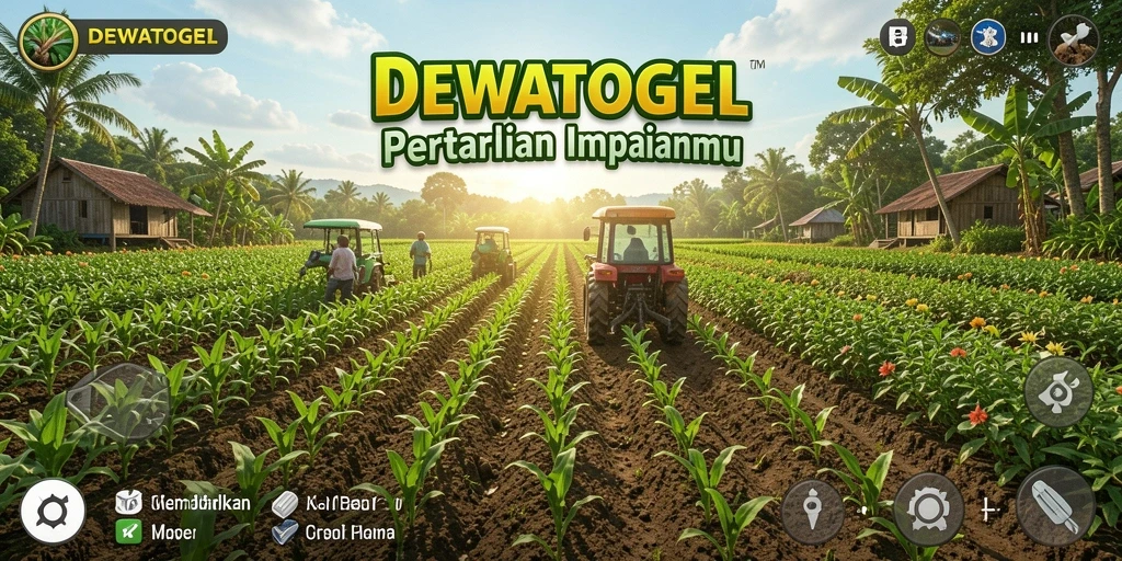 Tampilan gameplay yang menarik dalam <strong>DEWATOGEL</strong> dengan aktivitas pertanian yang seru.