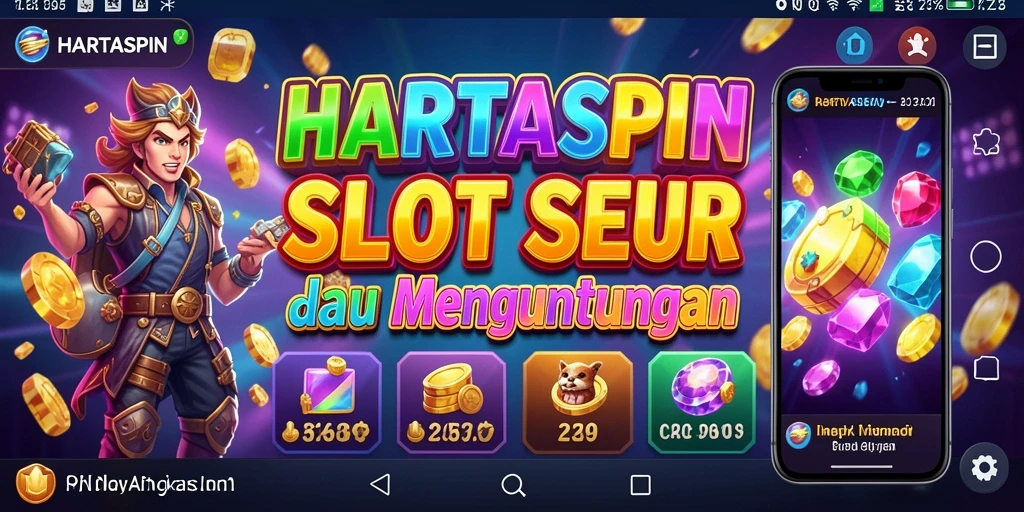 Tampilan menarik gameplay Slot HARTASPIN yang seru.