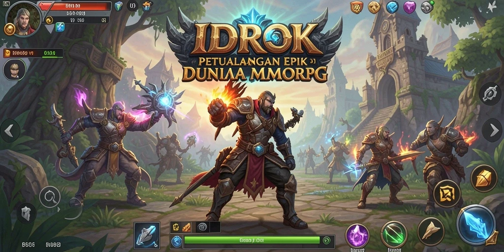 Tampilan gameplay menakjubkan dan seru di dunia MMORPG IDROK.