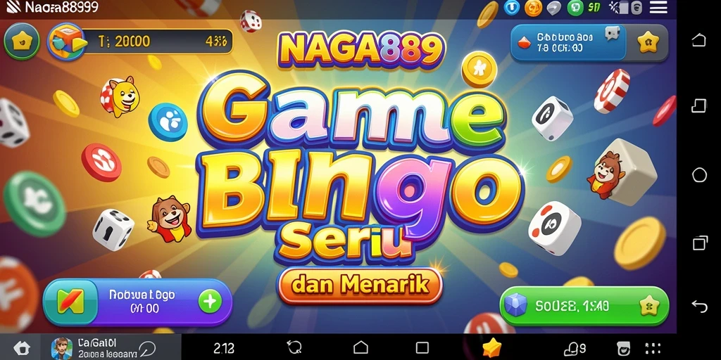 Tampilan gameplay seru dalam aplikasi Bingo NAGA889.