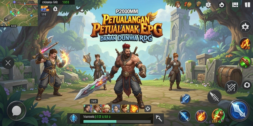 Gameplay RPG P200M yang menegangkan dan penuh tantangan.