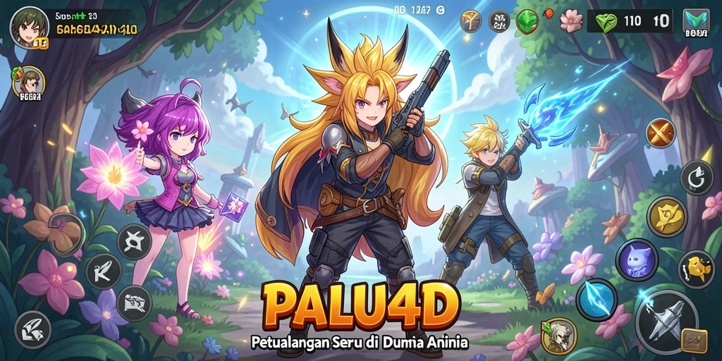 Tampilan menarik dari gameplay PALU4D yang penuh warna.