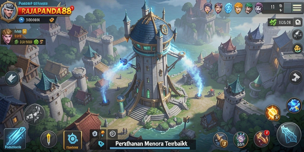 Gameplay seru Tower Defense di RAJAPANDA88
