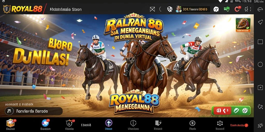 Tampilan gameplay balapan seru di ROYAL88.