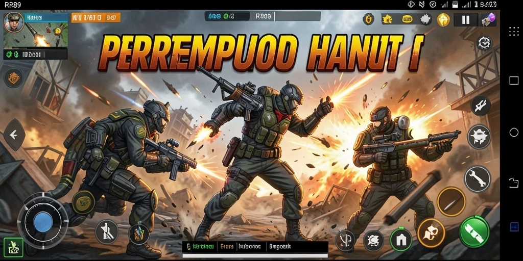 Tampilan aksi menegangkan dalam gameplay RR89 yang dinamis.