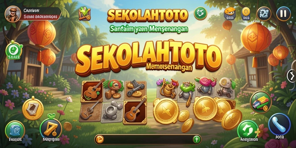 Tampilan gameplay SEKOLAHTOTO yang seru dan menyenangkan.
