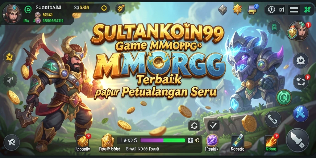 Screenshot gameplay SULTANKOIN99 menampilkan aksi seru di dunia MMORPG.